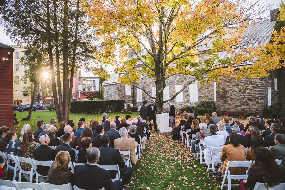 hudson valley fall outdoor wedding