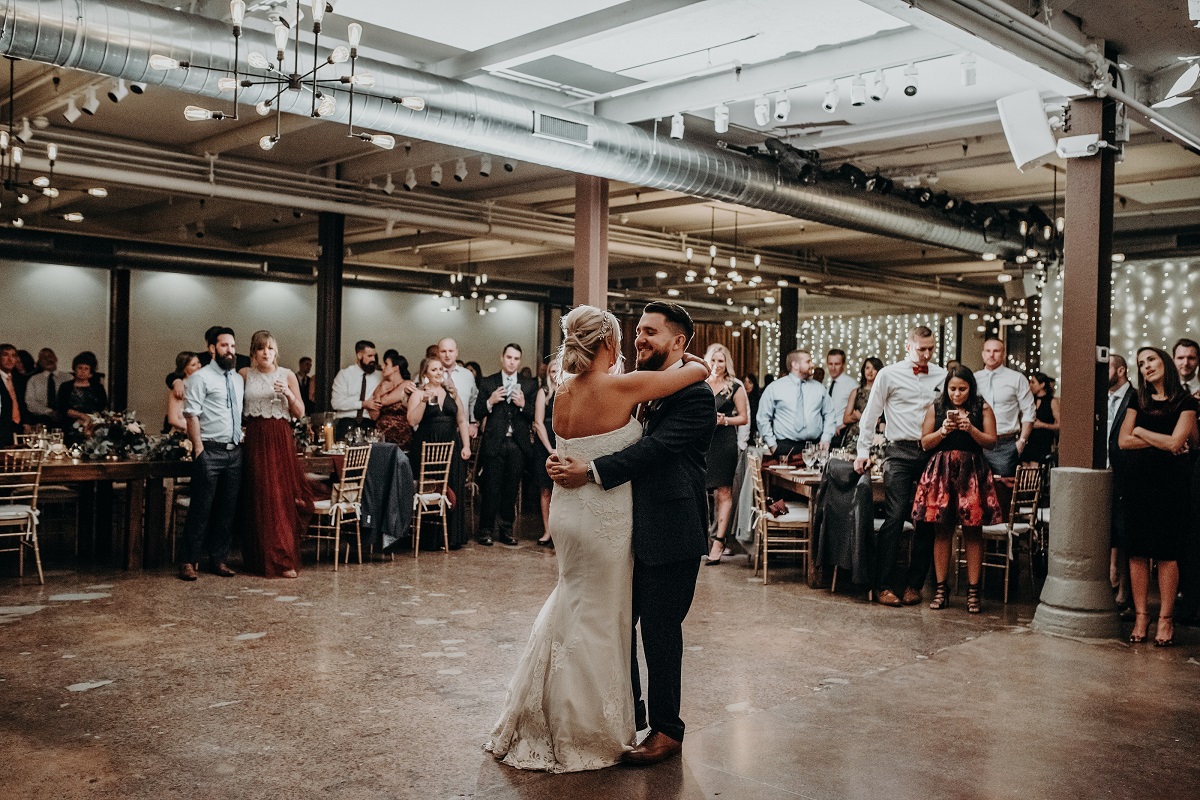 couple doing their first dance