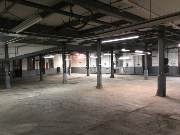 the interior of the Senate Garage, completely empty