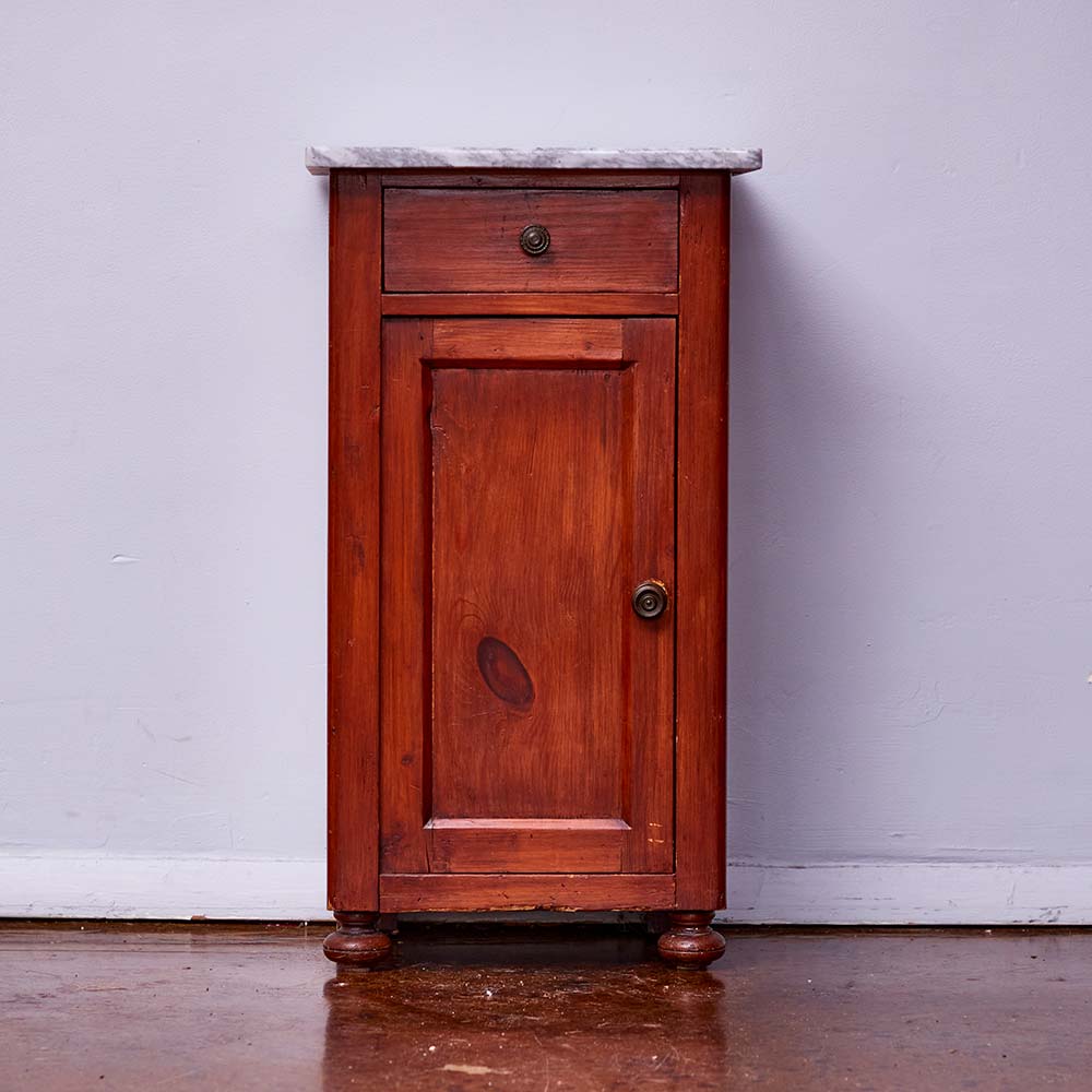 Vintage Marble Top End Table