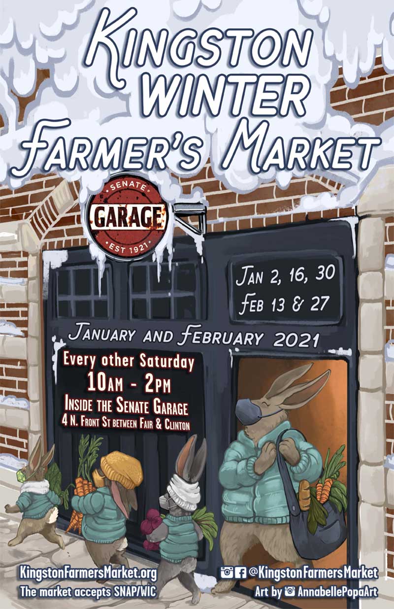 Famers Market at Senate Garage - Poster