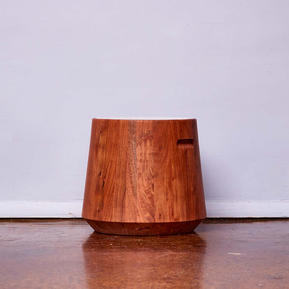 Modern Wood Drum Table