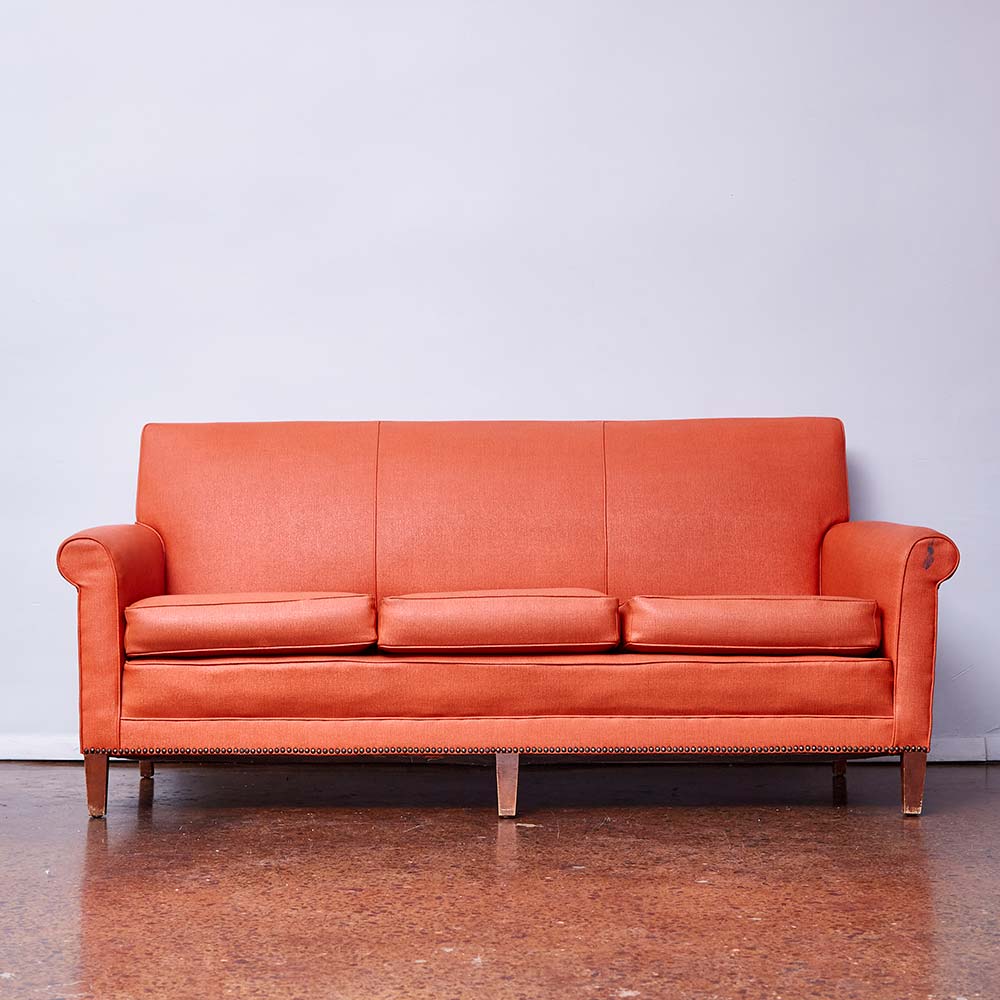 Vintage Orange Sofa