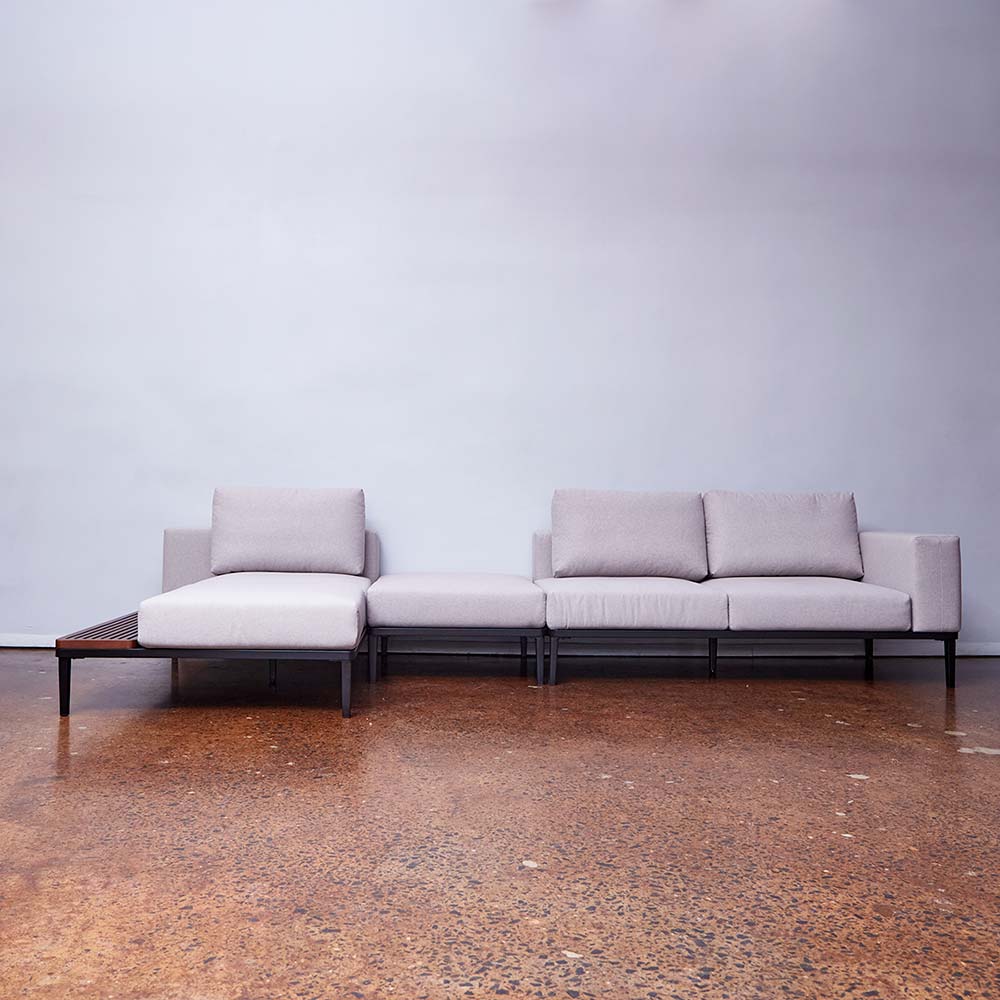 Modern Light Grey Sectional Sofa