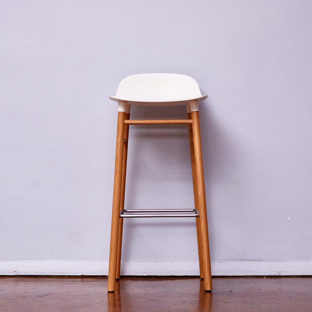 Mid-Century Modern Molded Bar Stool